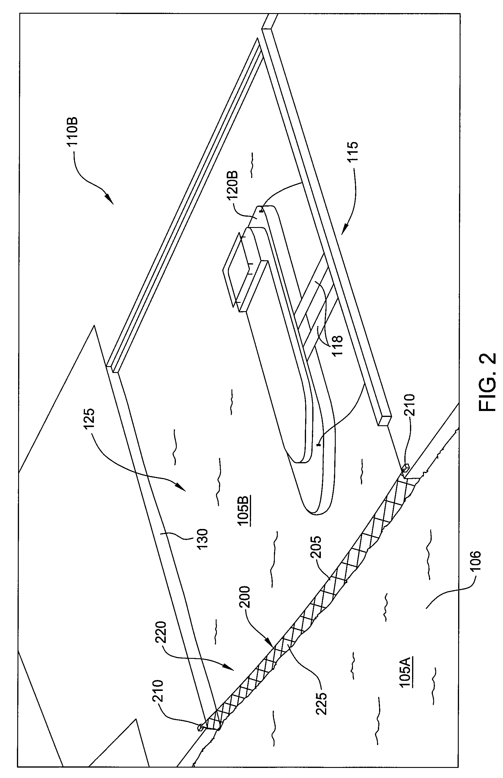 Marine vessel landing site barrier