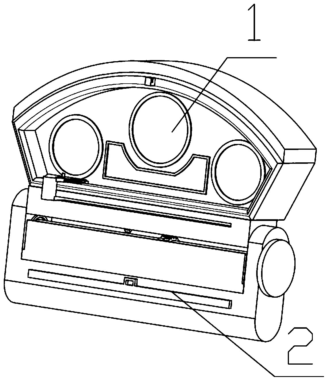 Automobile instrument adjustable installation device