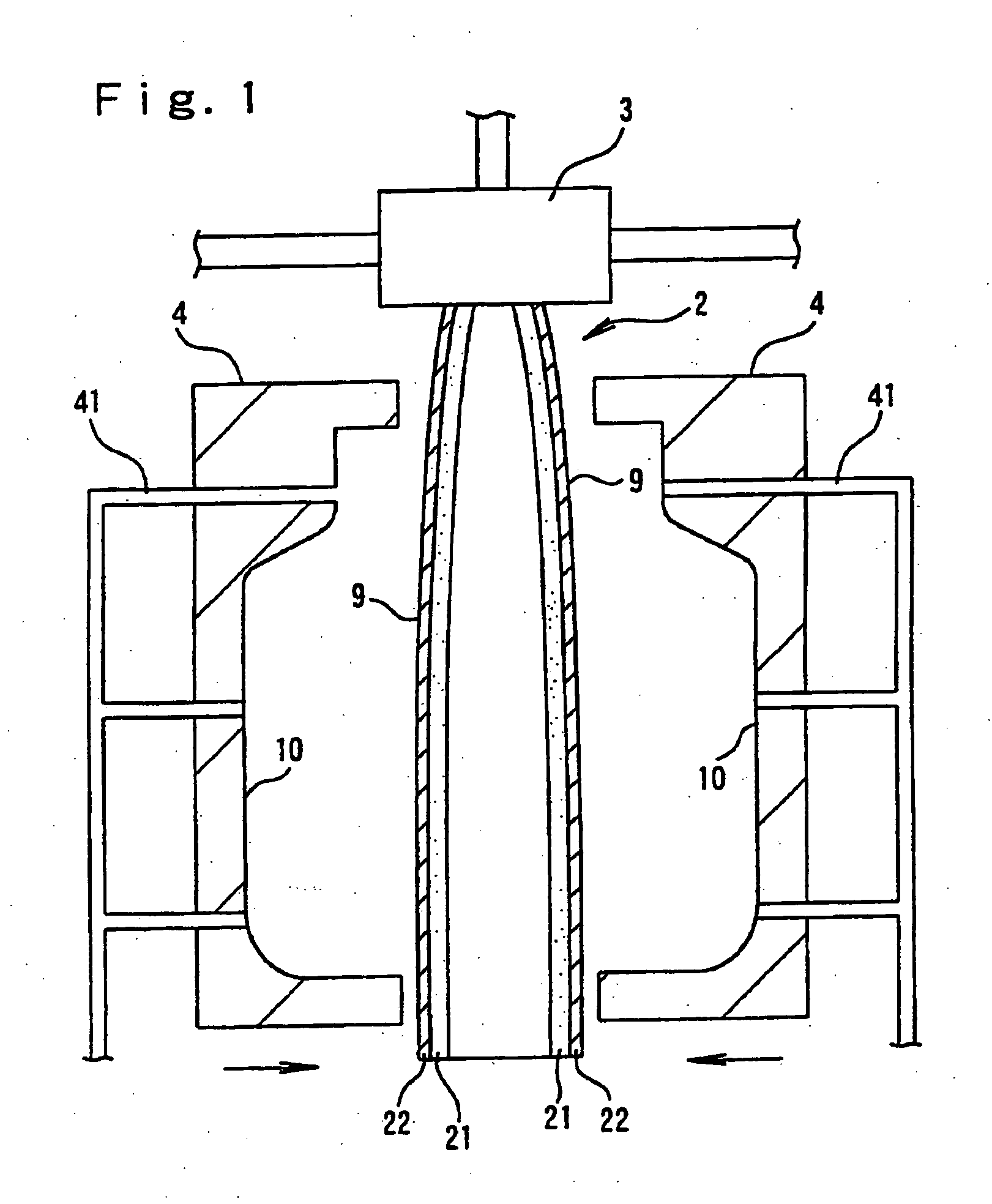 Polypropylene resin hollow molded foam article and a process for the production thereof