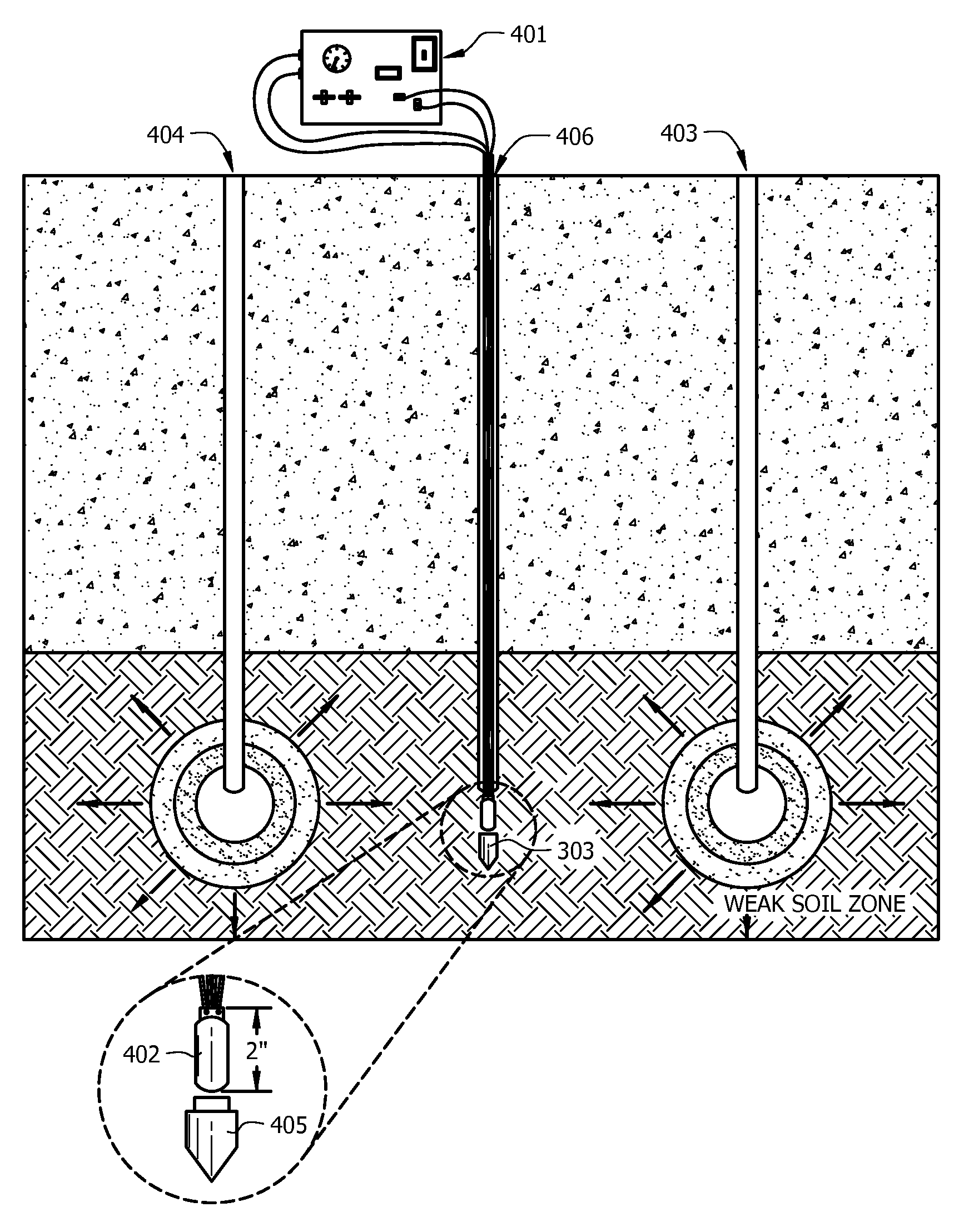 Method and device for measuring underground pressure