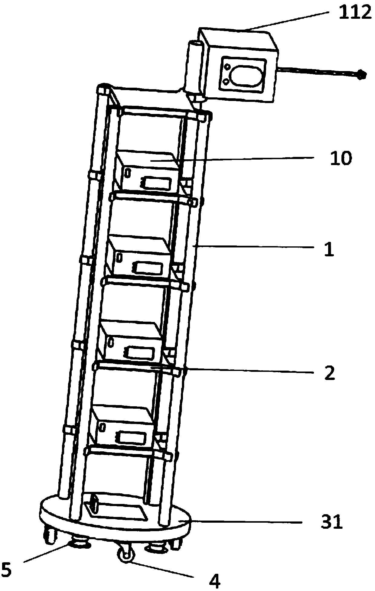 Medical endoscope system placing instrument with adjustable placing platform