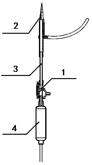 A negative pressure conduction module with automatic cut-off of gravity intravenous infusion