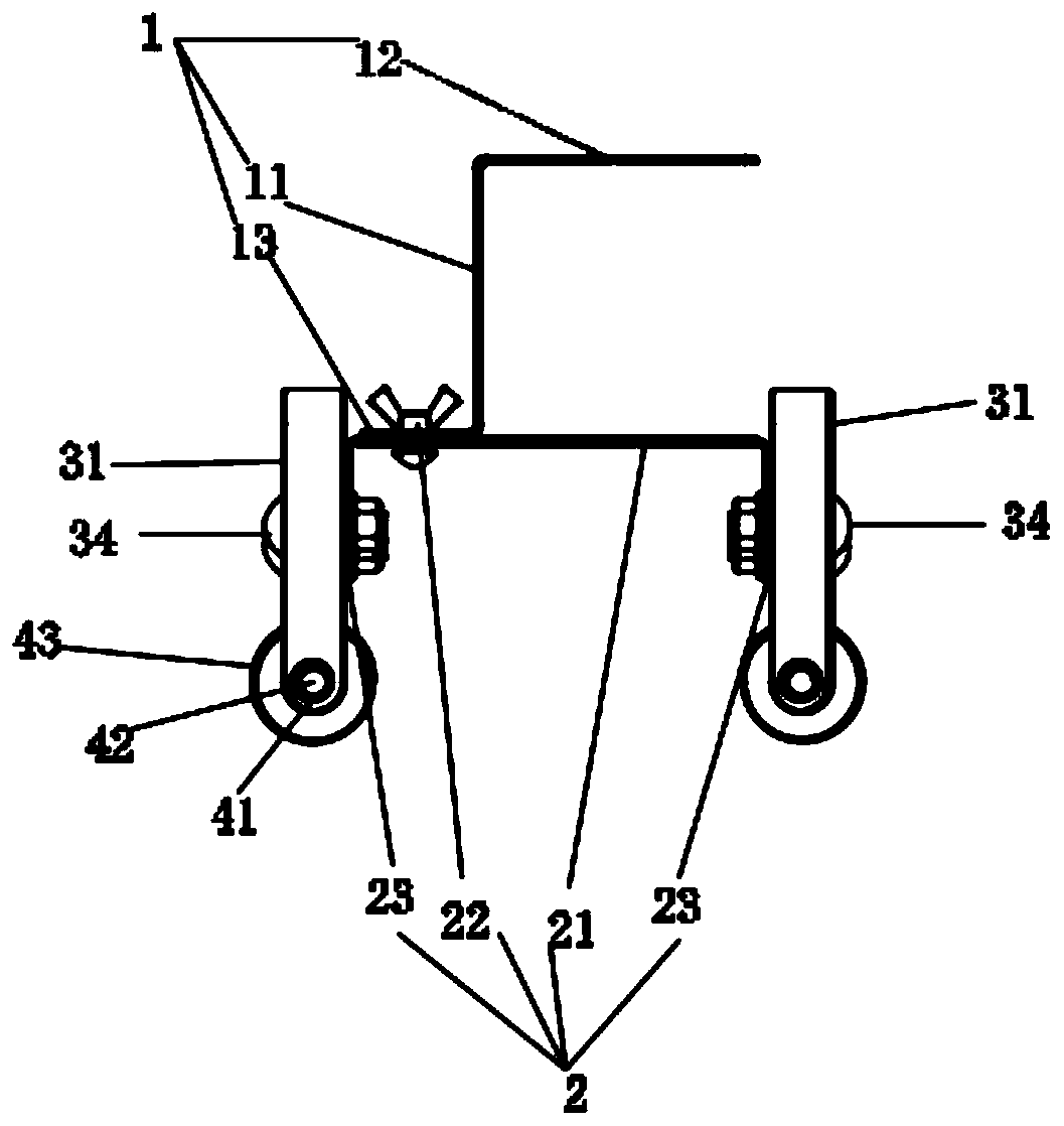 Fixed support for pump stroke sensor, and pump stroke sensor with fixed support