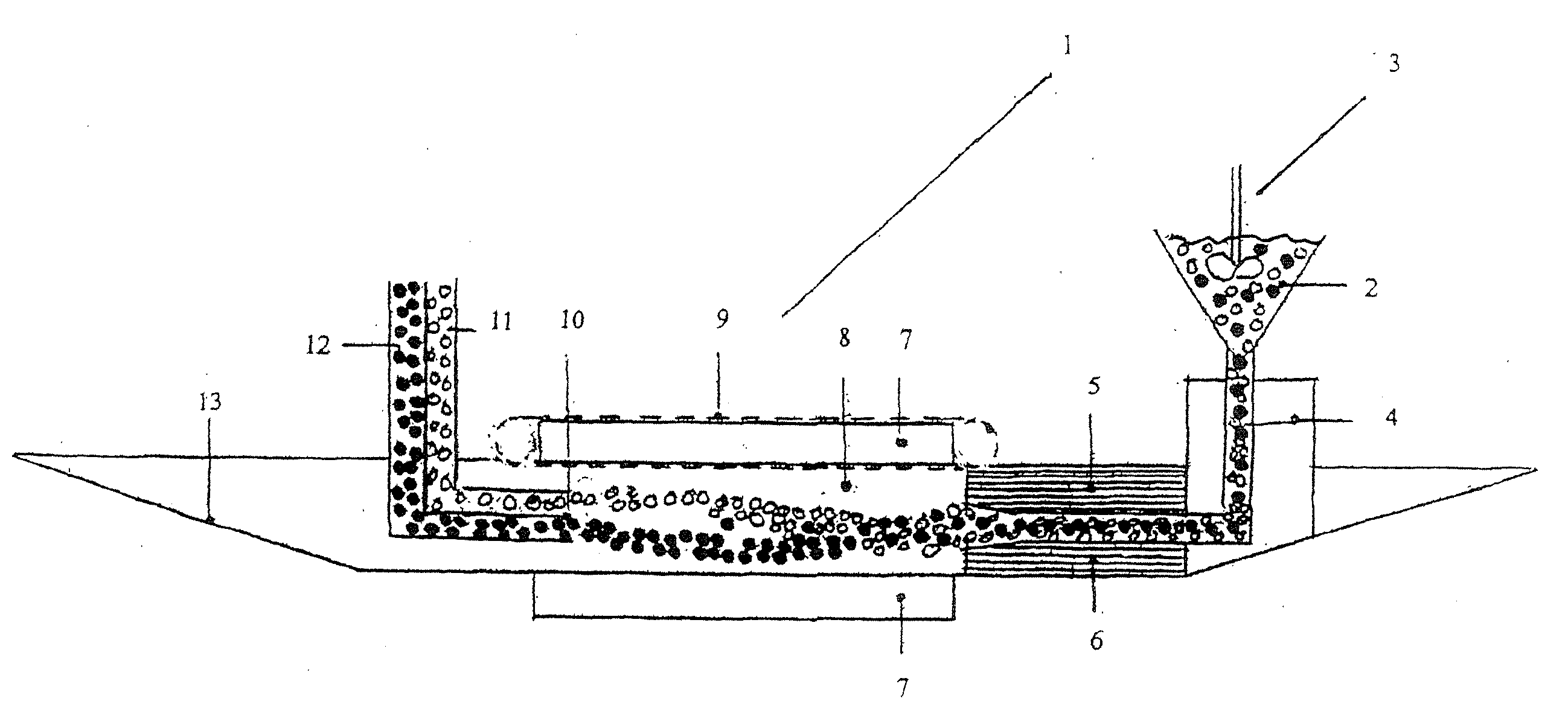 Method and Apparatus for Separating Parts, in Particular Seeds, Having Different Densities