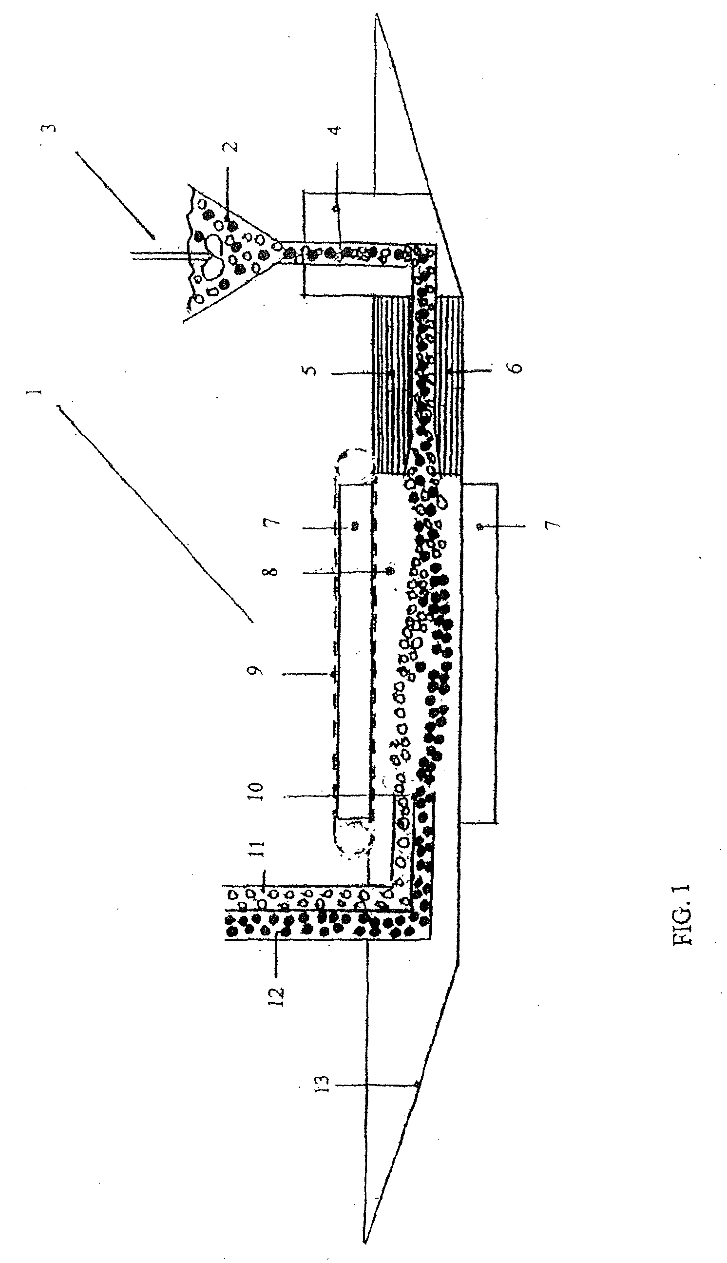 Method and Apparatus for Separating Parts, in Particular Seeds, Having Different Densities