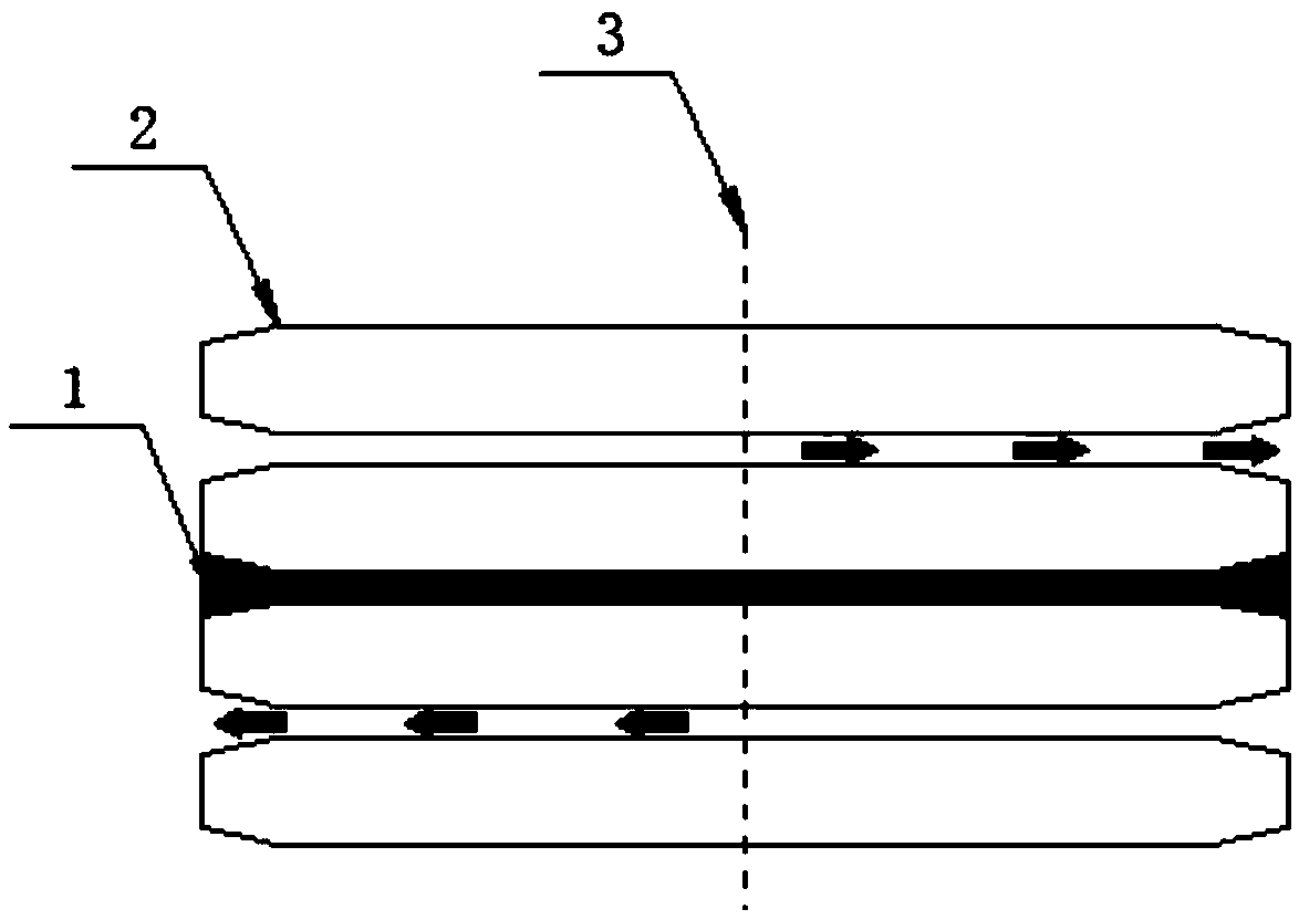 Concrete symmetrical superimposed pouring structure and construction method of fish-belly box girder with variable cross-section