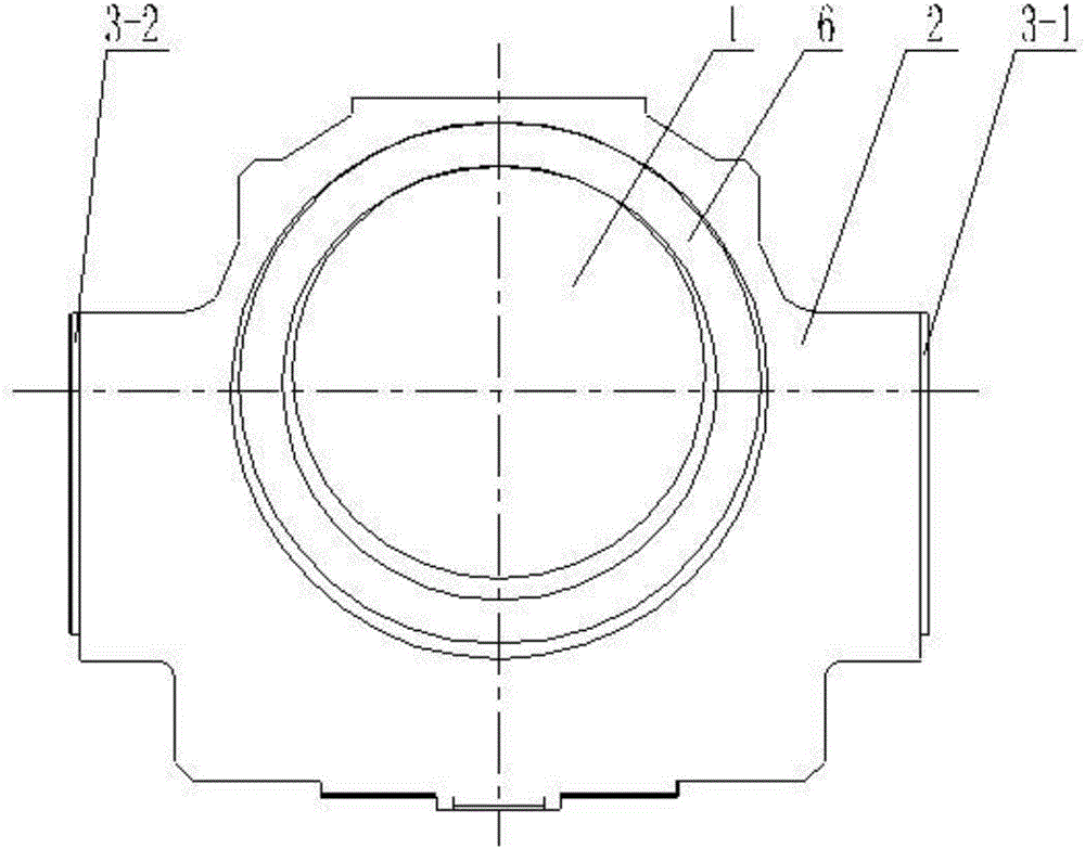Hot rolling roller-containing bearing seat liner symmetry detection method and device