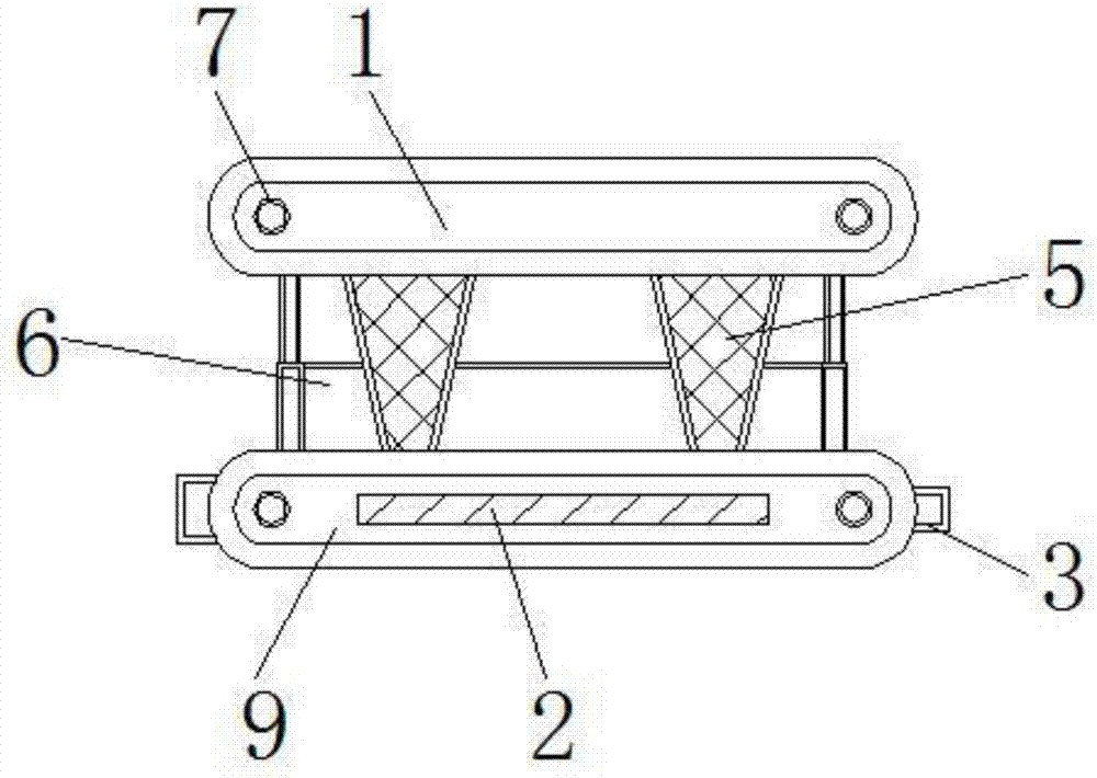 Side-turning-prevention ecological floating plate for riverway sewage treatment