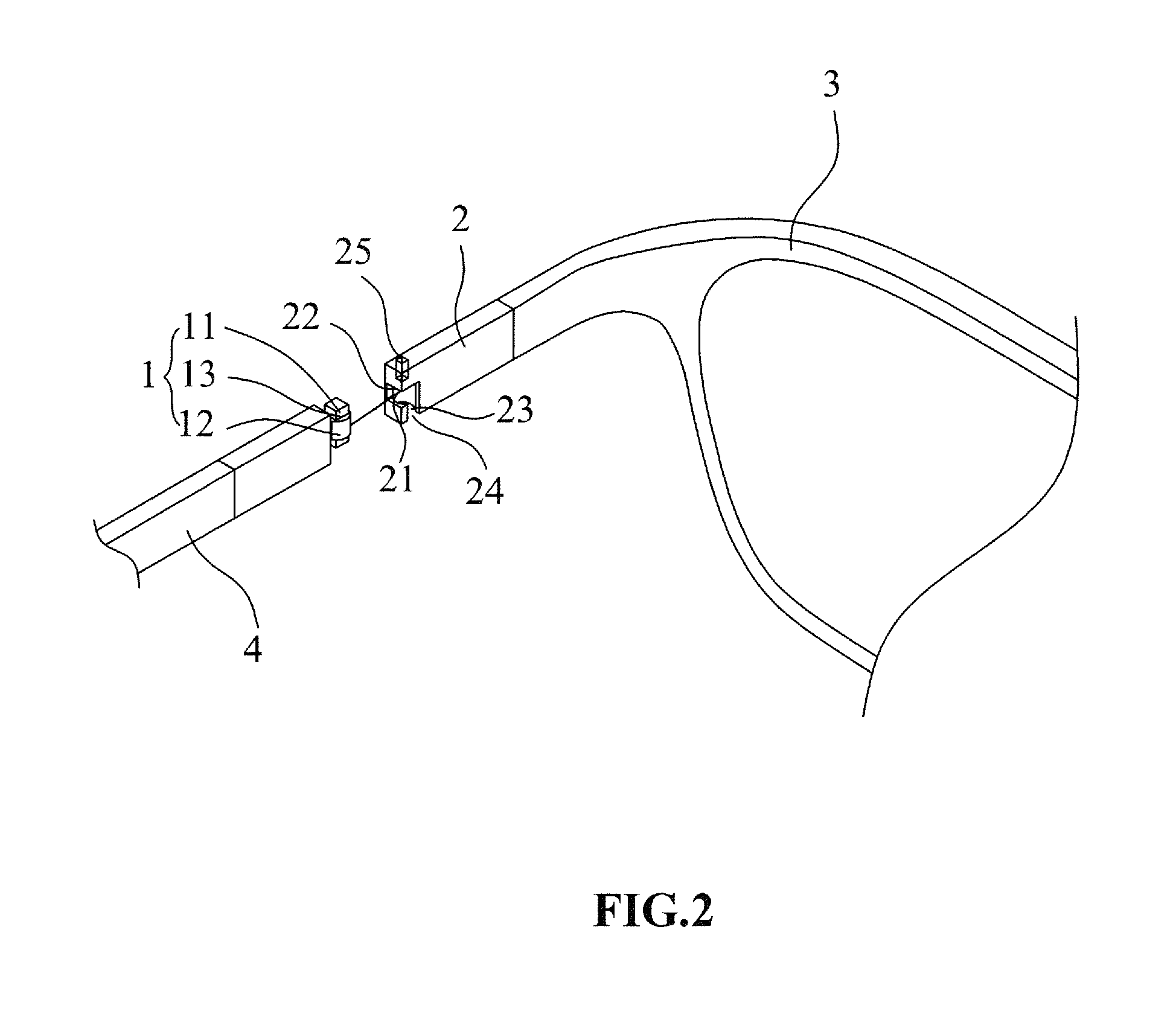 Pair of eyeglasses with easily-installed and easily-changed eyeglass legs