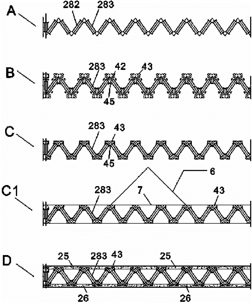 Truss element method without chord members and combined node bridge