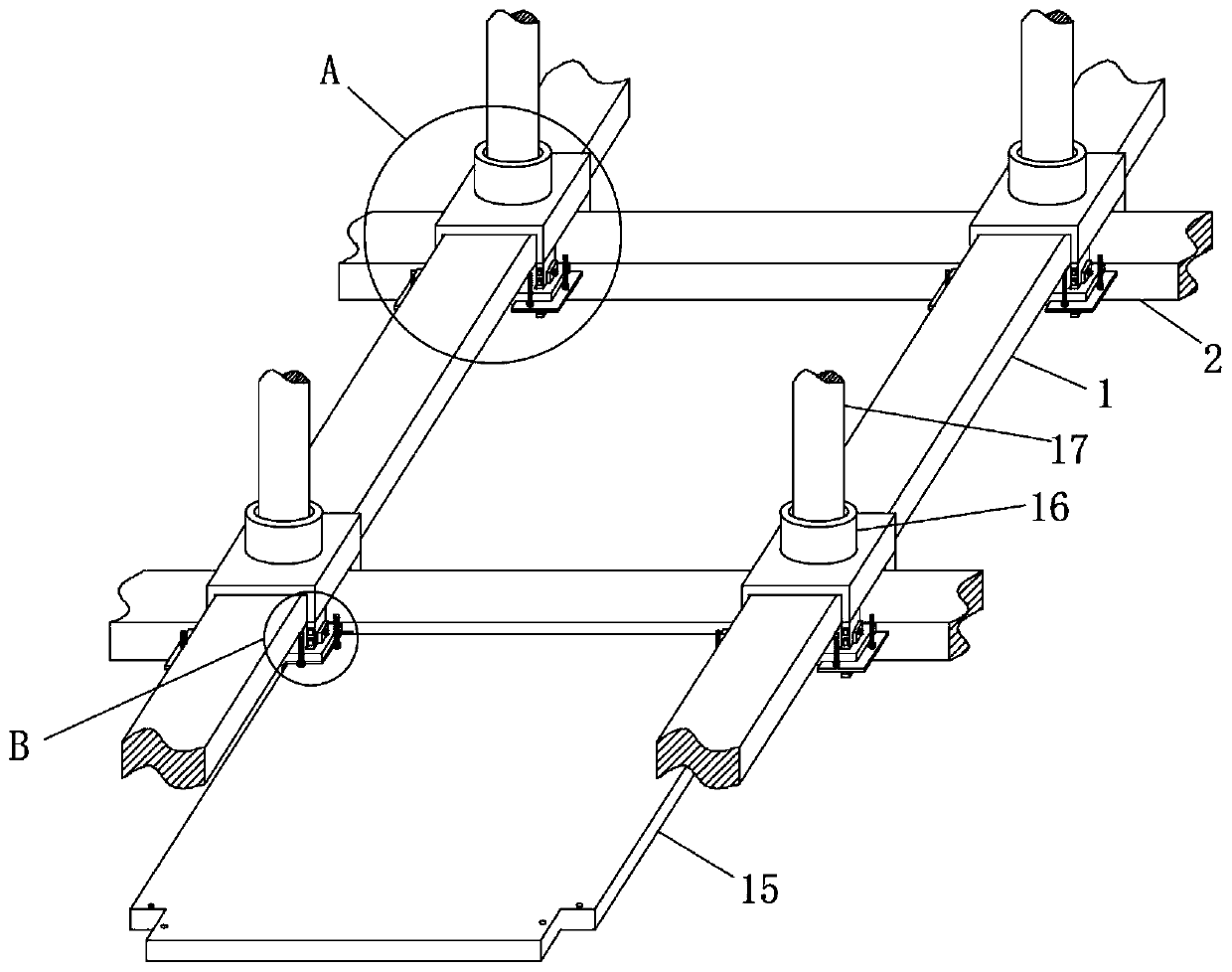 Prefabricated connection joint structure of beams and plates of framework and plate building and connection method of prefabricated connection joint structure of beams and plates of framework and plate building