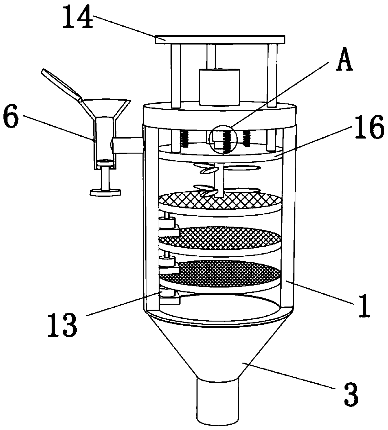Filtering apparatus for lubricating oil production