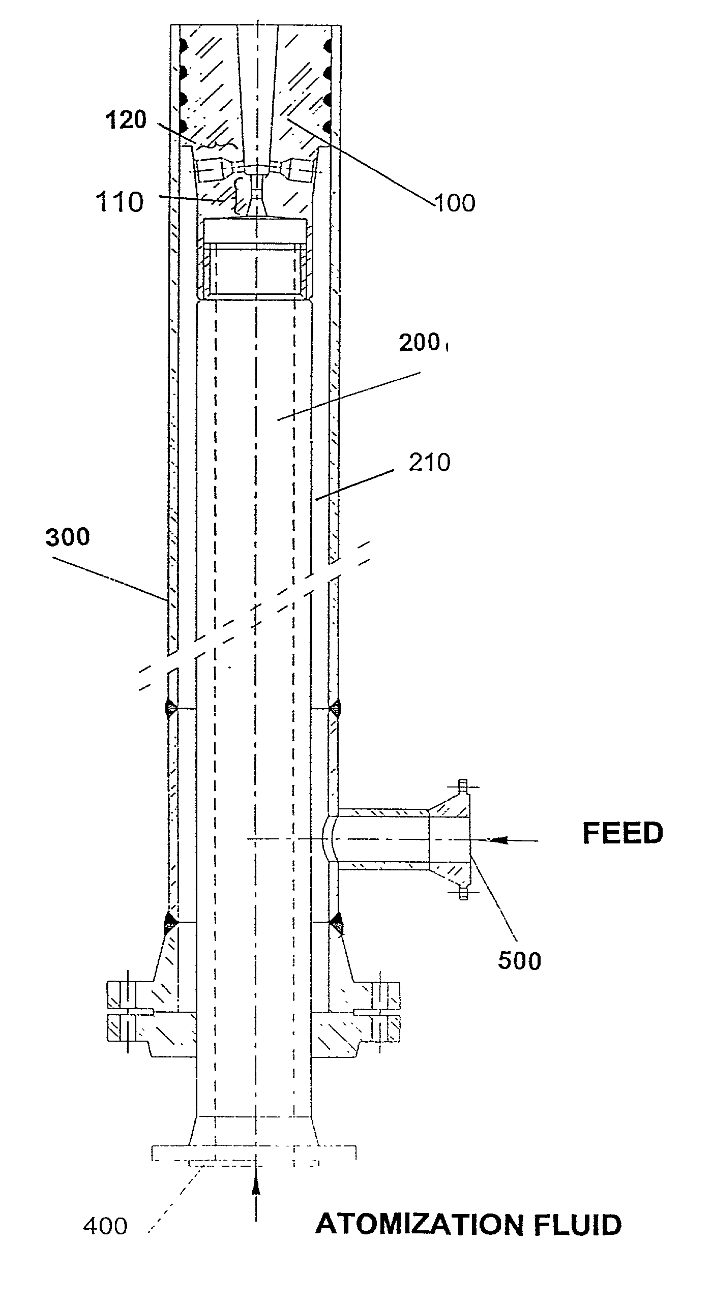 Feed-dispersion system for fluid catalytic cracking units