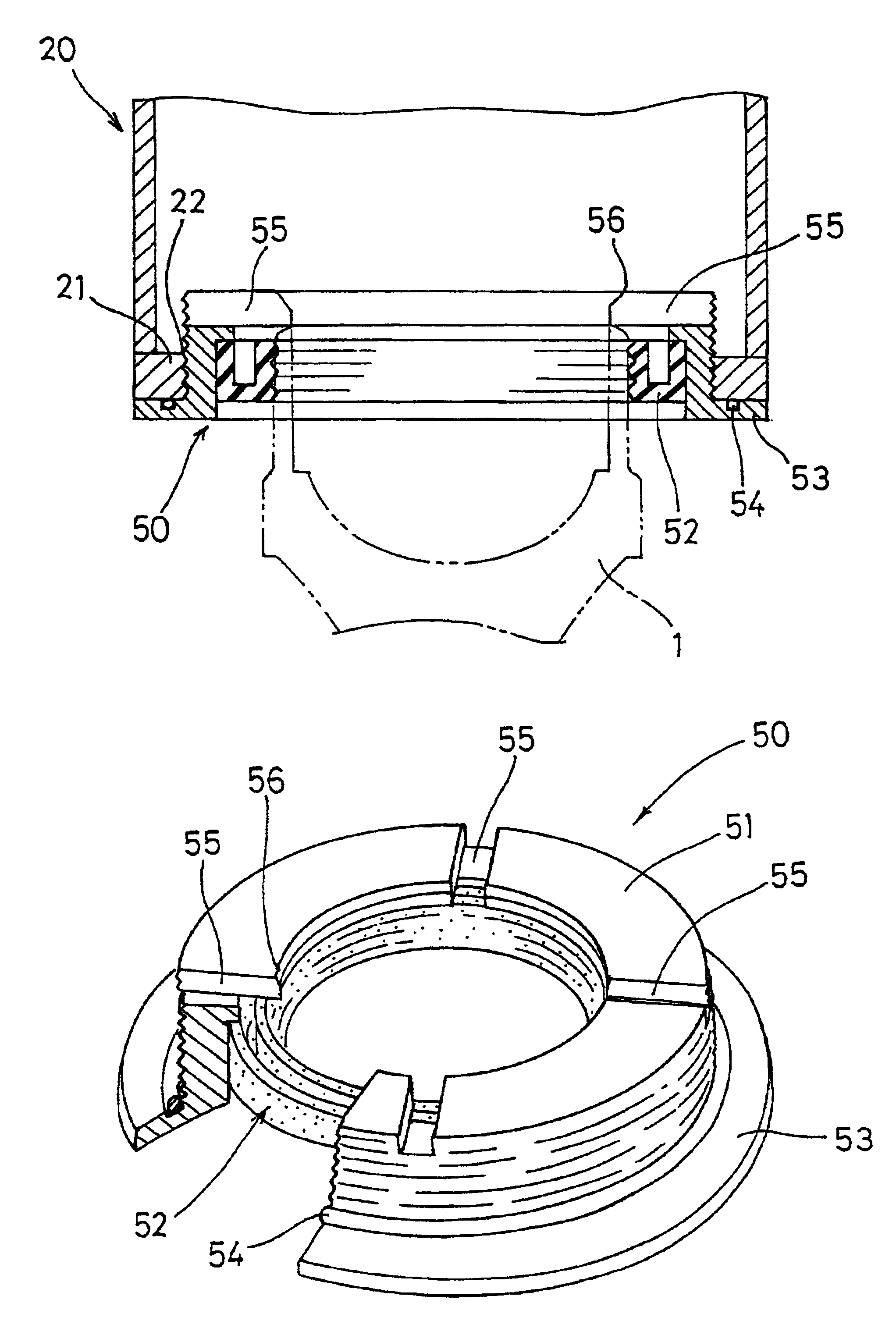 Component incorporation and liquid filling device of liquid filled vibration isolating mount