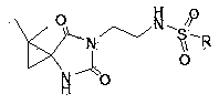 N-3-sulfonyl ethylamine substituted-5-cyclopropane spiro-hydantoin derivative as well as preparation method and application thereof