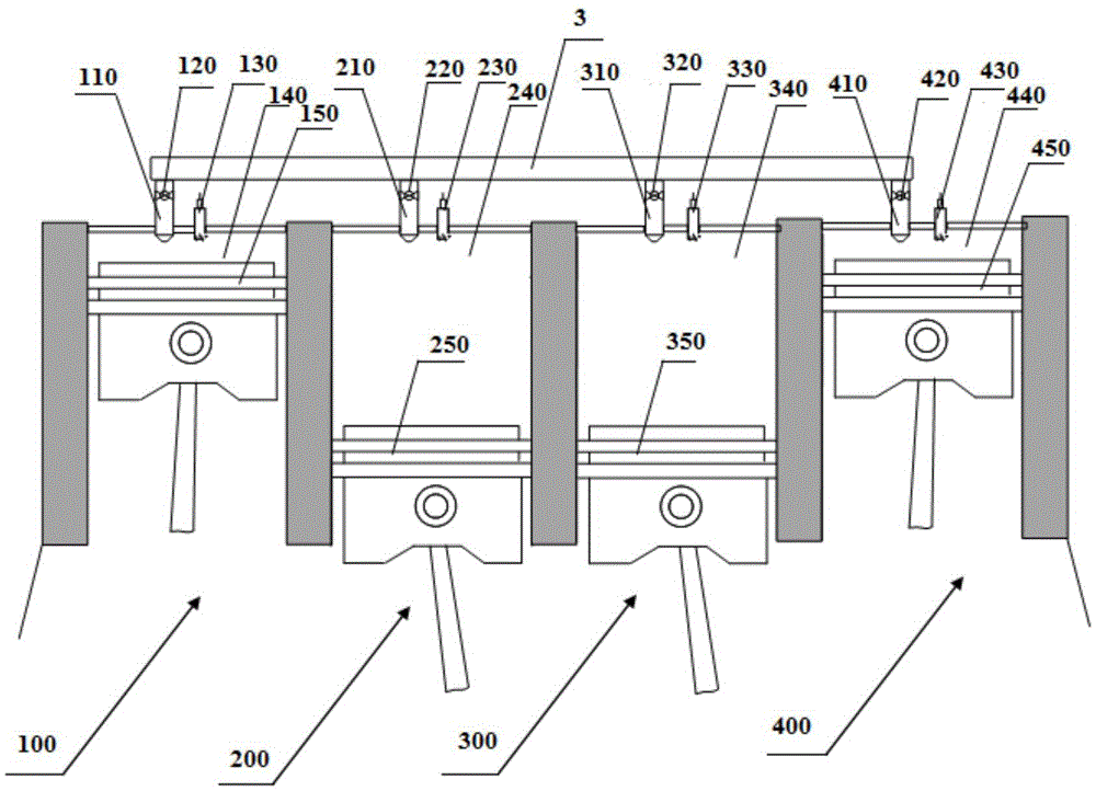 Engine circulating ignition energy saving device, engine and circulating ignition method of engine