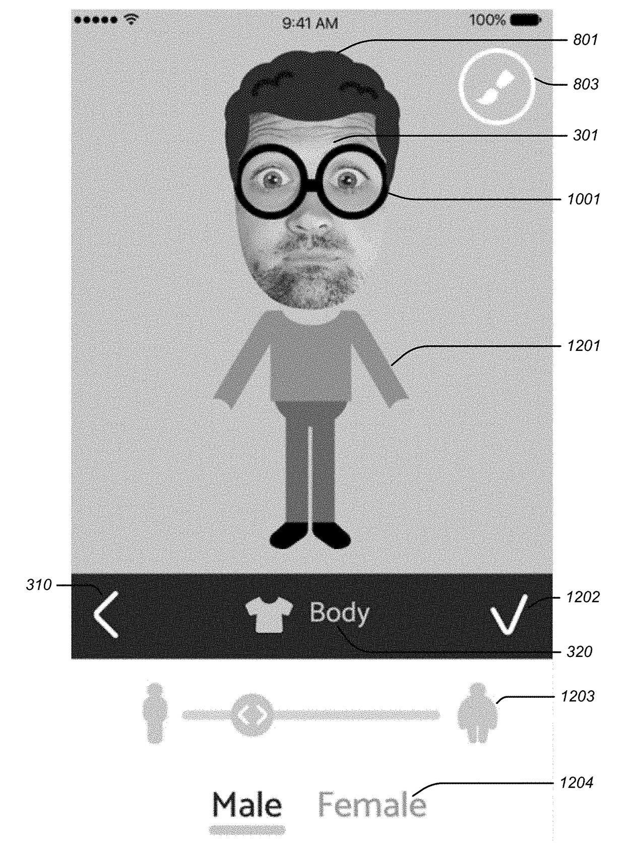 Combining user images and computer-generated illustrations to produce personalized animated digital avatars