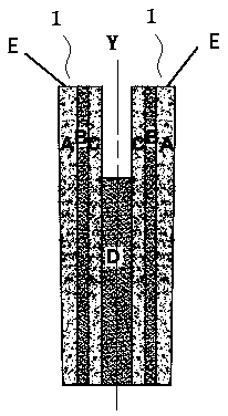 Multilayer body deep-slot chip-removal diamond tool bit