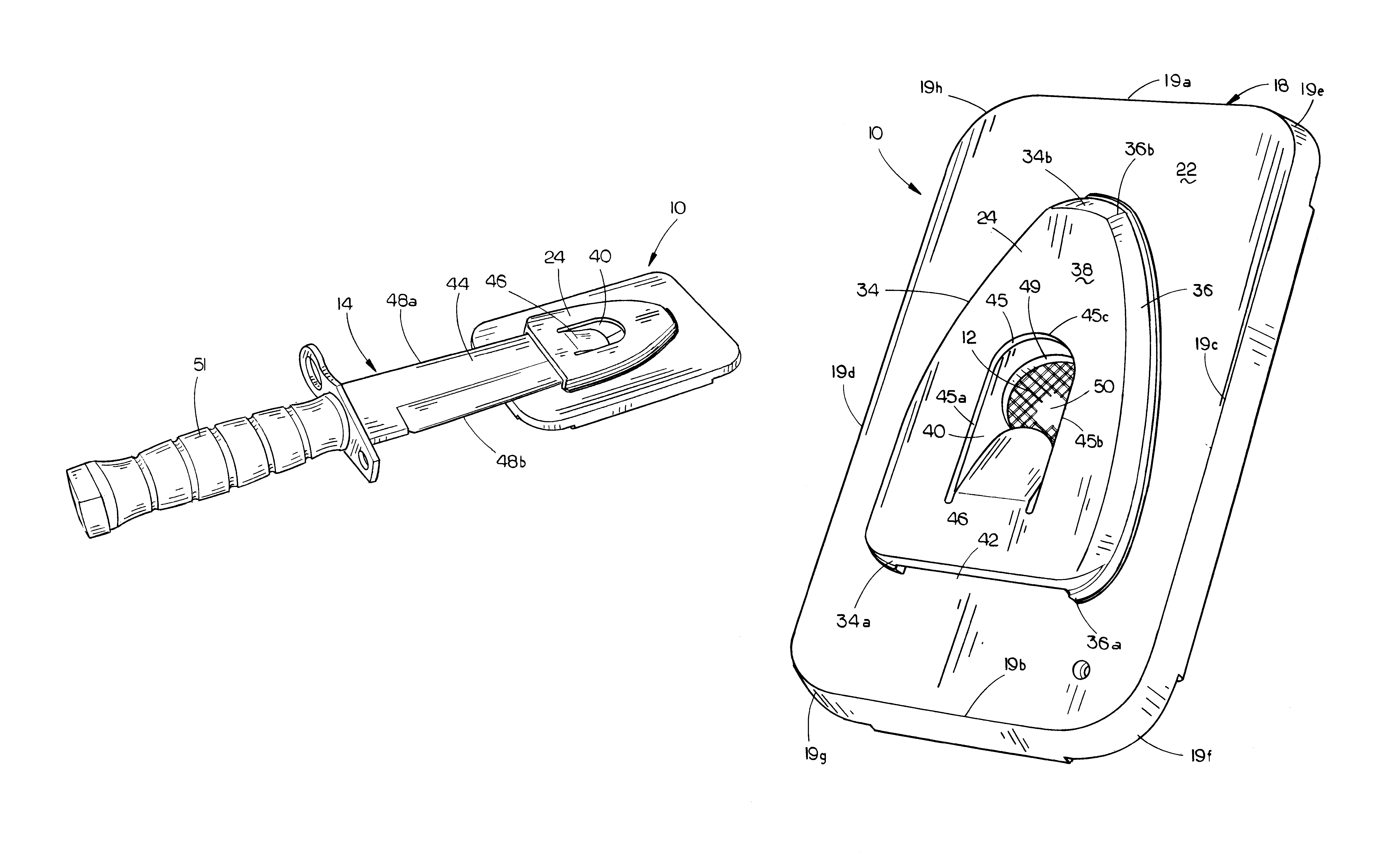 Bayonet mirror mount