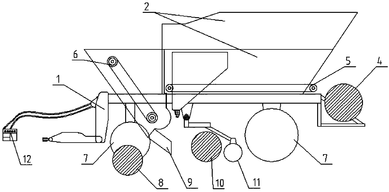 Trailed automatic sugarcane planter