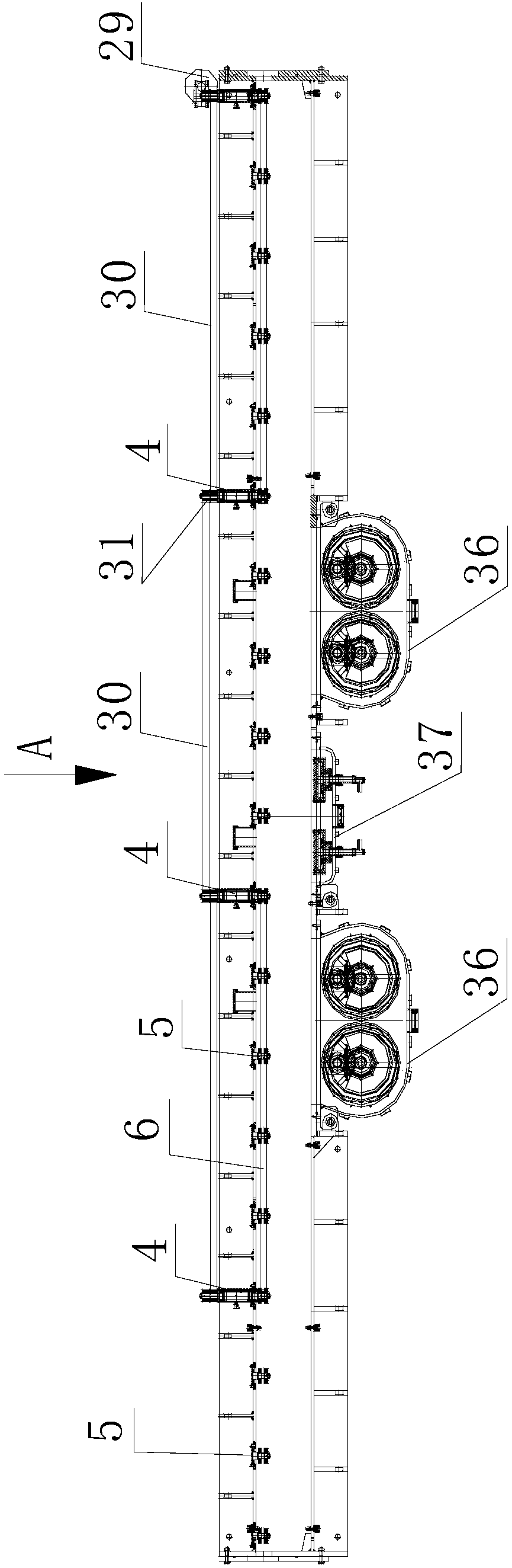 Multi-film continuous coating device and method