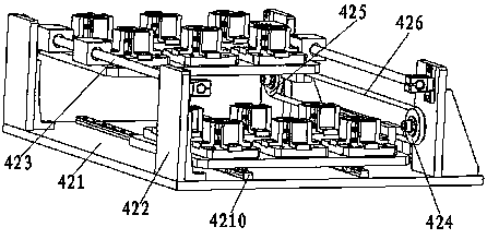 Label feeding mechanism of solenoid valve partial assembly machine