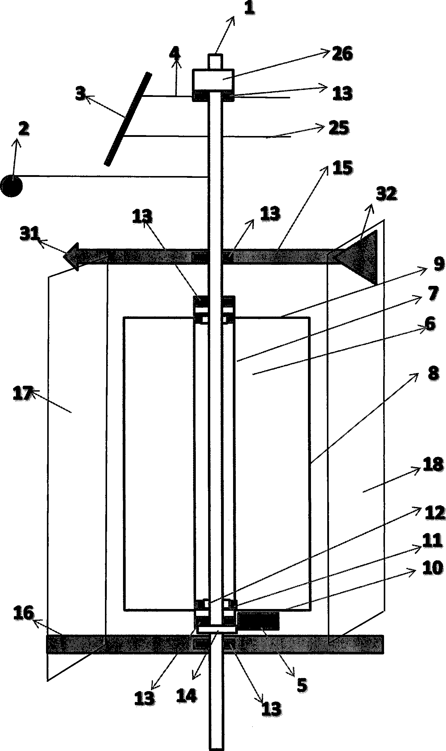Solar energy and wind energy generation combined device