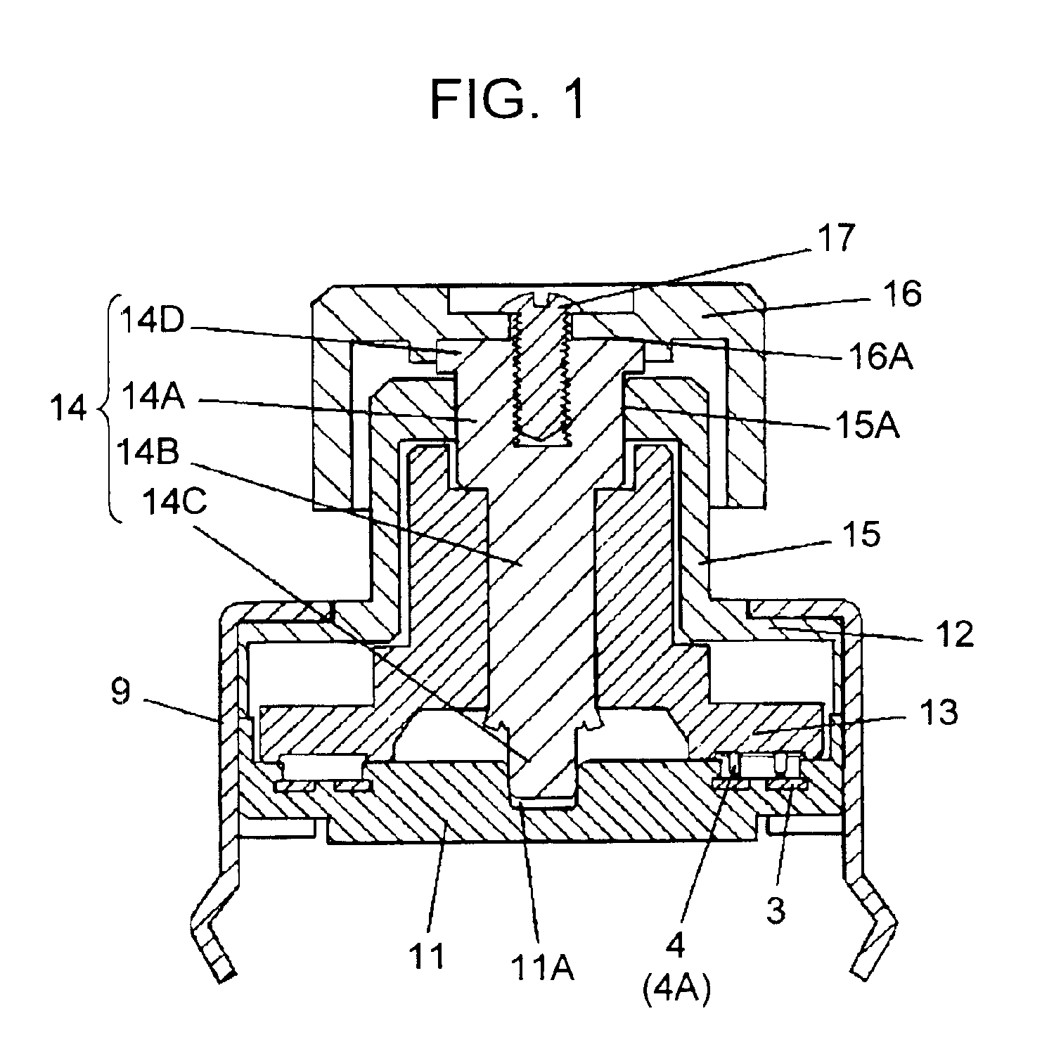 Rotary manipulation type electronic component