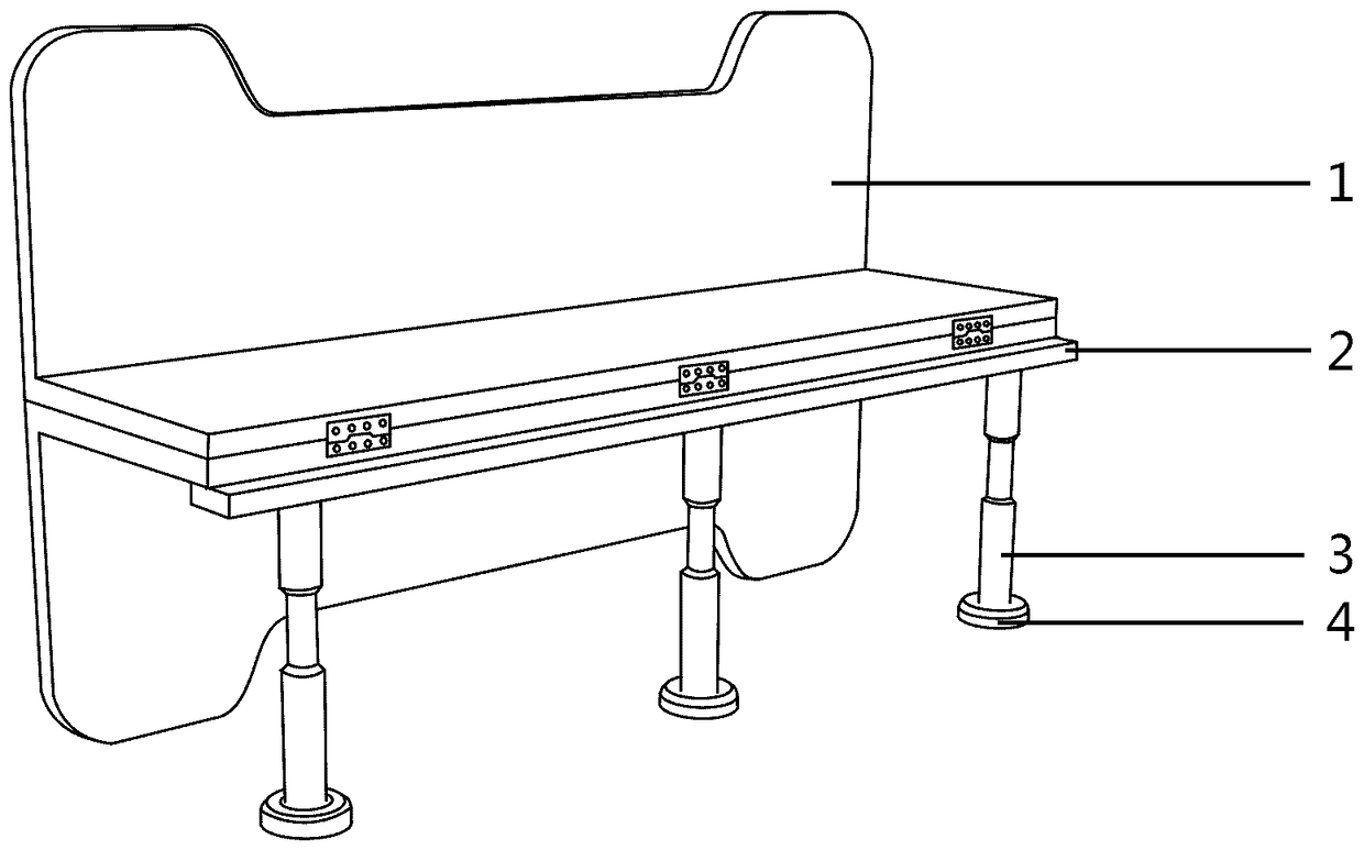 Overturning-type outdoor public chair