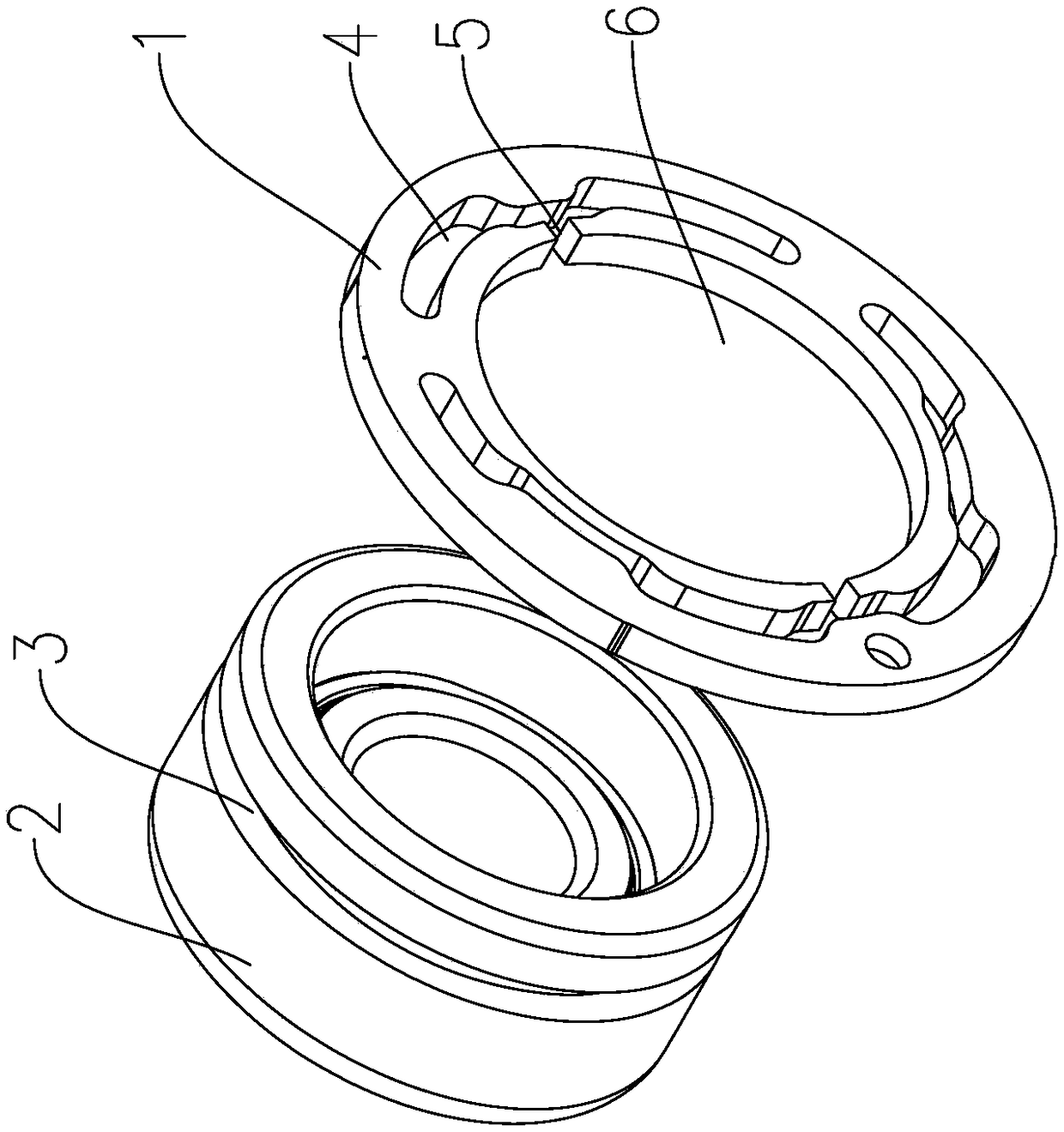 Elastic supporting bearing structure