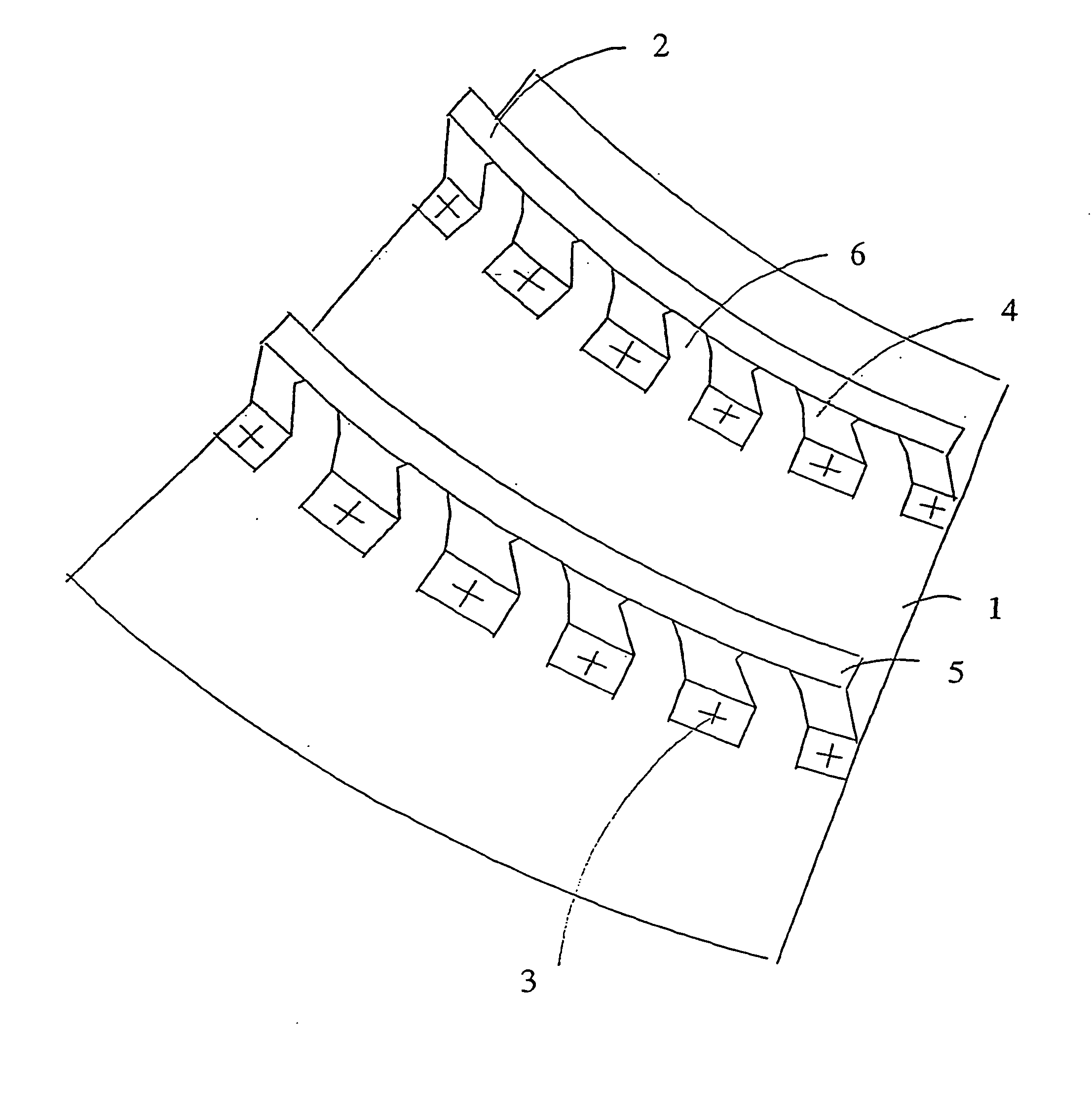 Device for bracing a shell in an aircraft fuselage