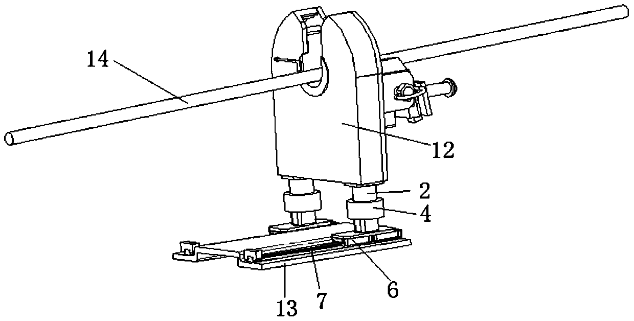 Flexible walking mechanism and peeling device