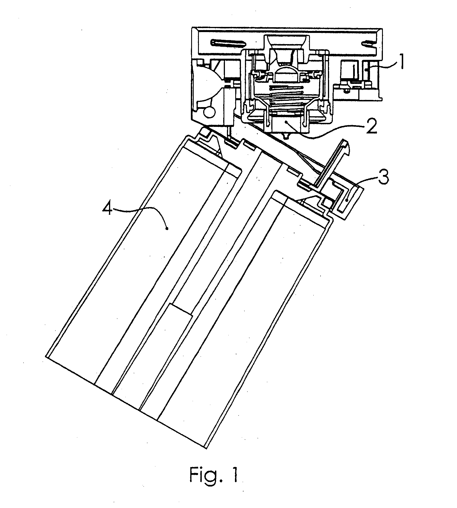 Connection head for an absorber of an anesthetic breathing system