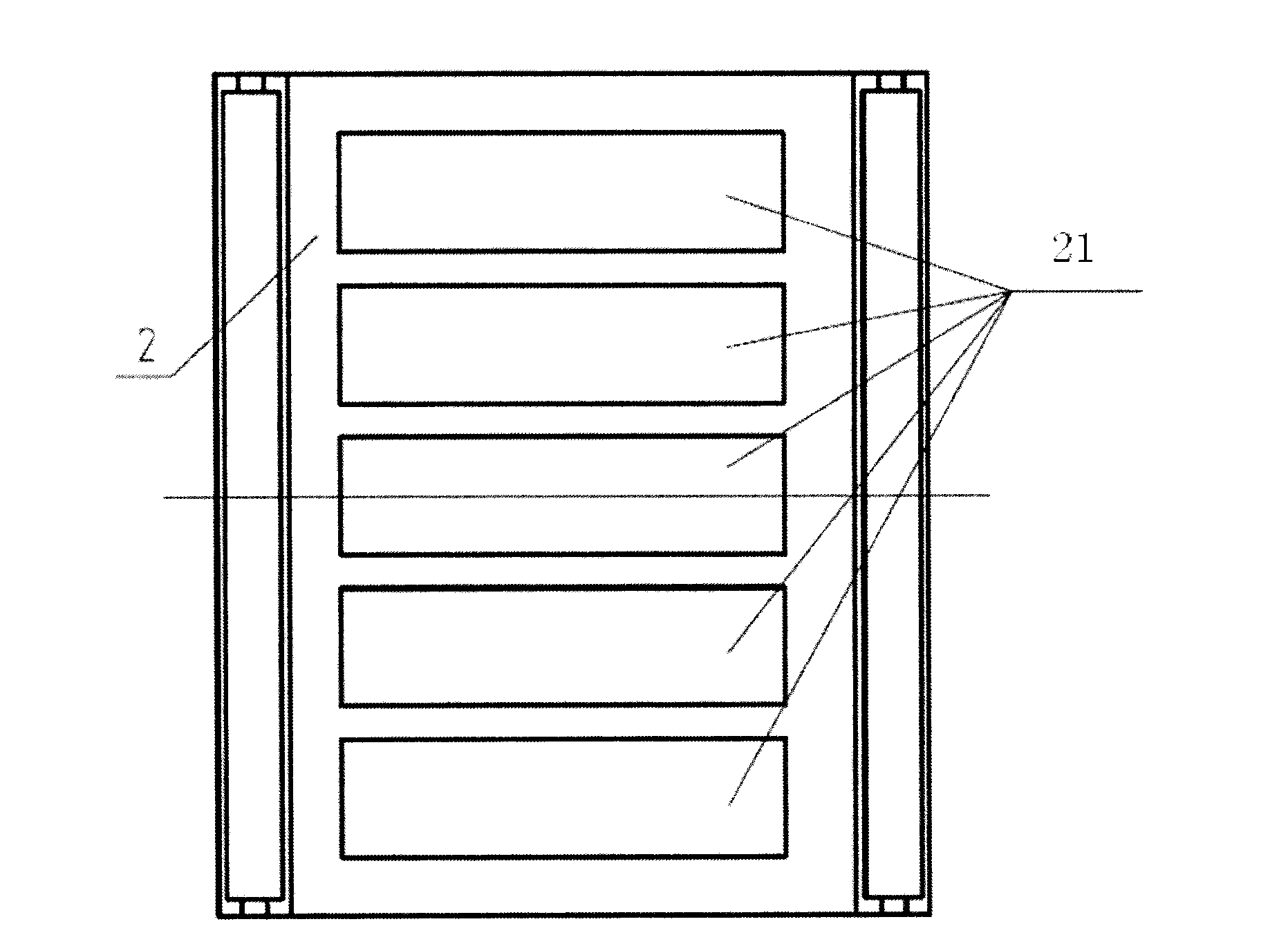 Pre-heating device of tube bank