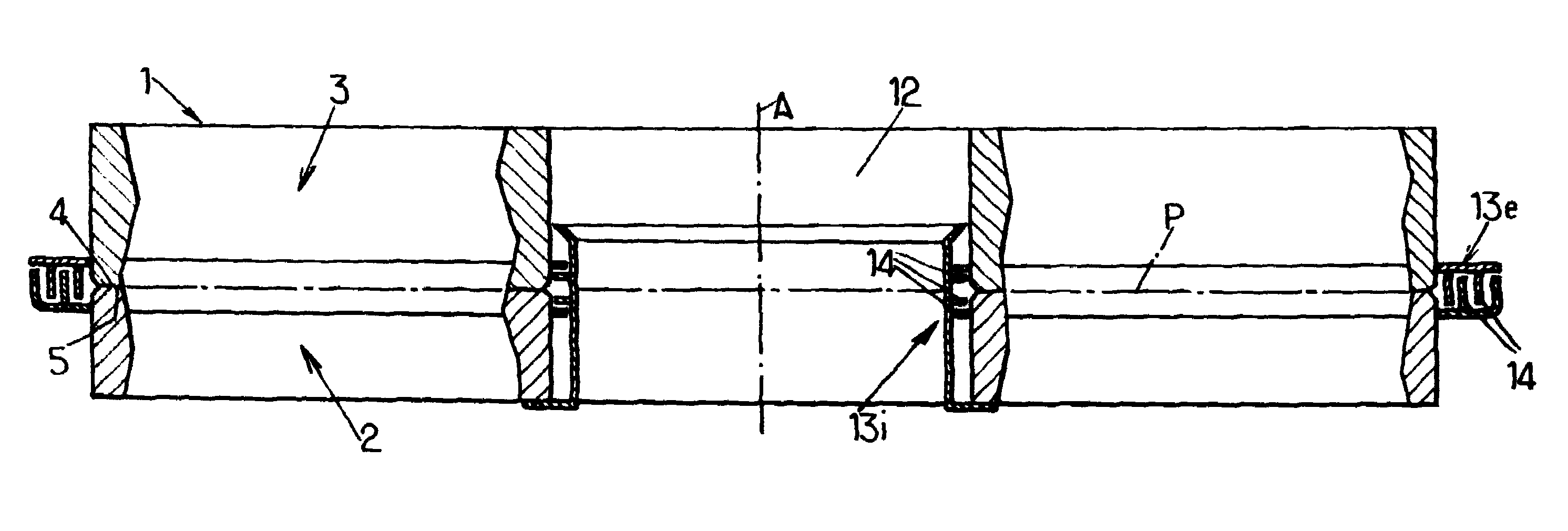 Rotating pressure distributor and carousel-type machine for treating hollow bodies which is equipped therewith