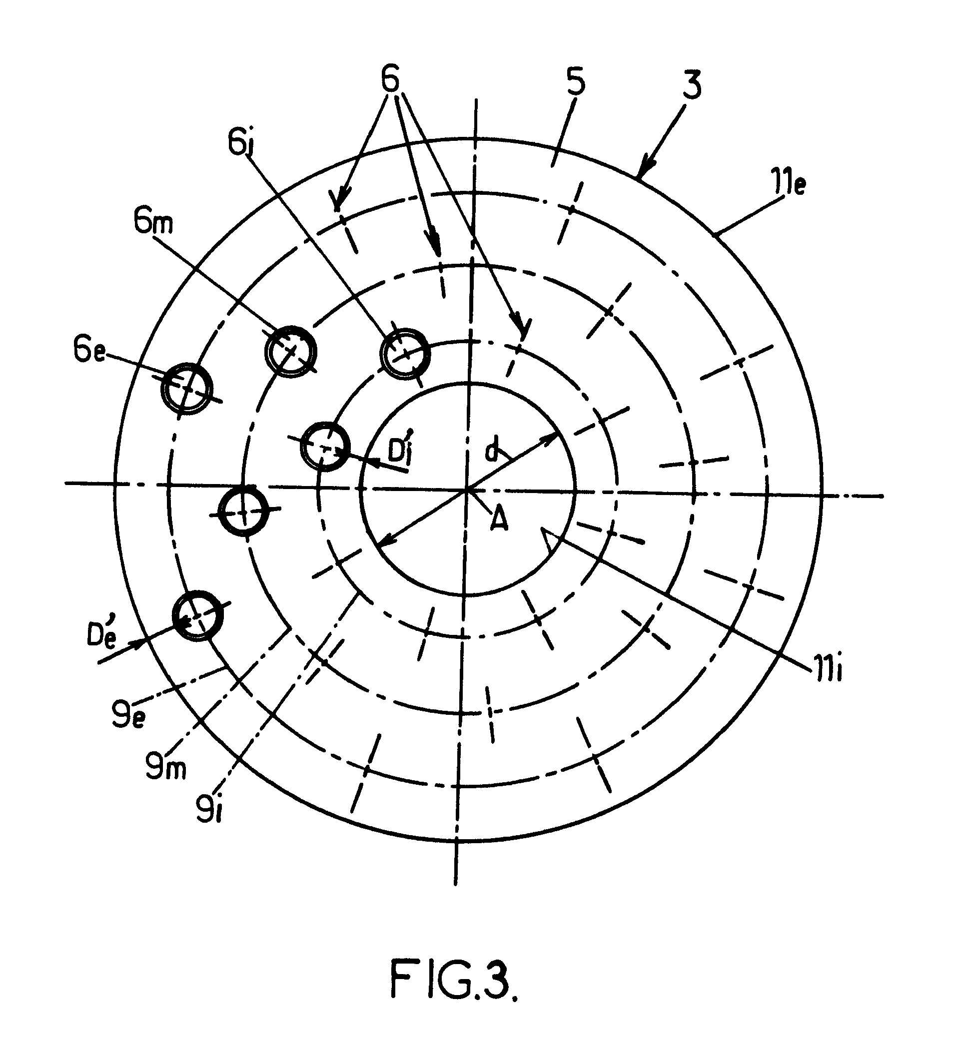 Rotating pressure distributor and carousel-type machine for treating hollow bodies which is equipped therewith