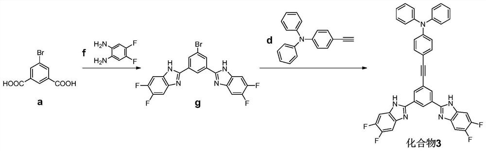 Benzimidazole derivative and application thereof in detection of nitroaromatic explosives