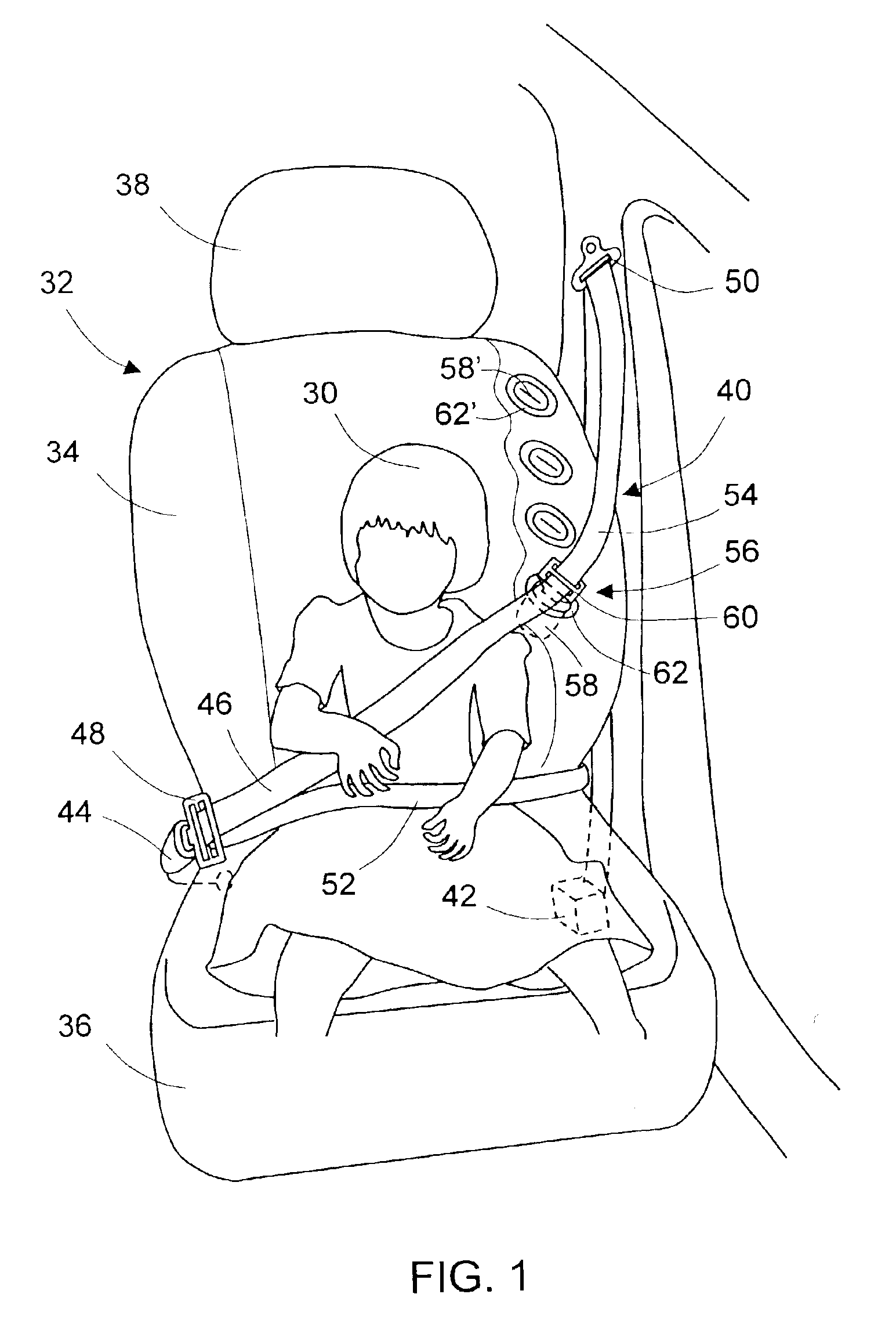 Seat belt restraint system for both adults and children