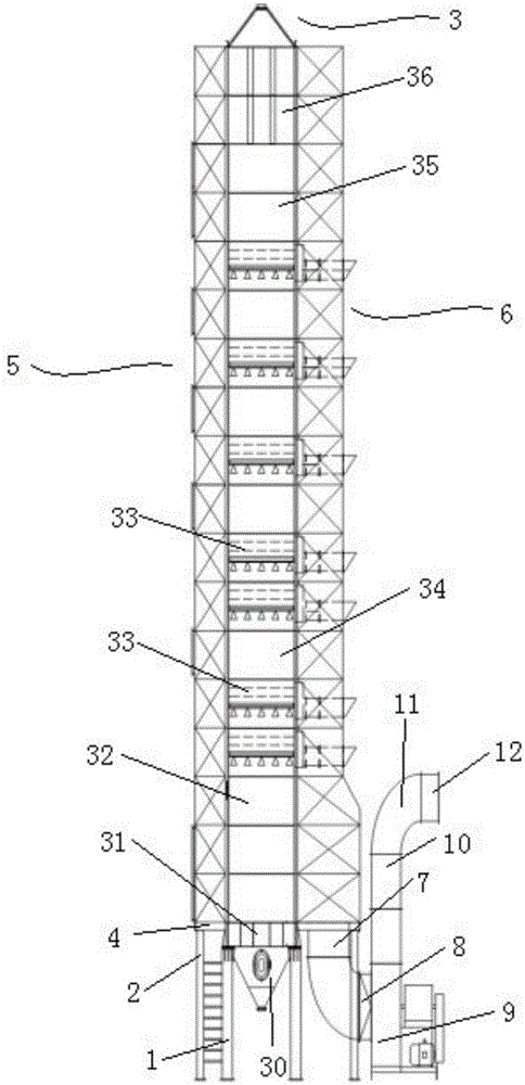 Drying machine with cooling device and use method