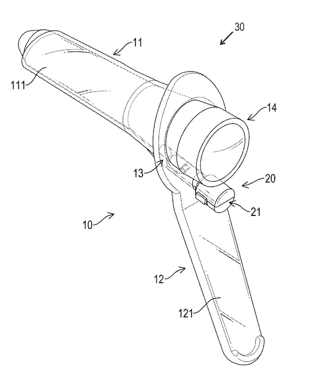 Disposable medical device with a lighting effect