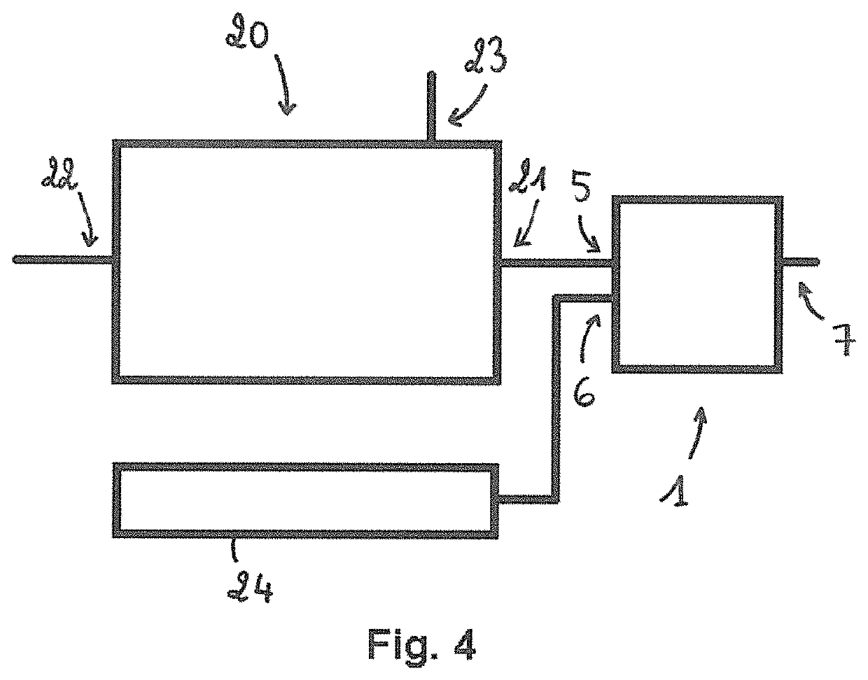 Device for measuring the amount of oxygen present in a gas, and air-separation module comprising such a measurement device