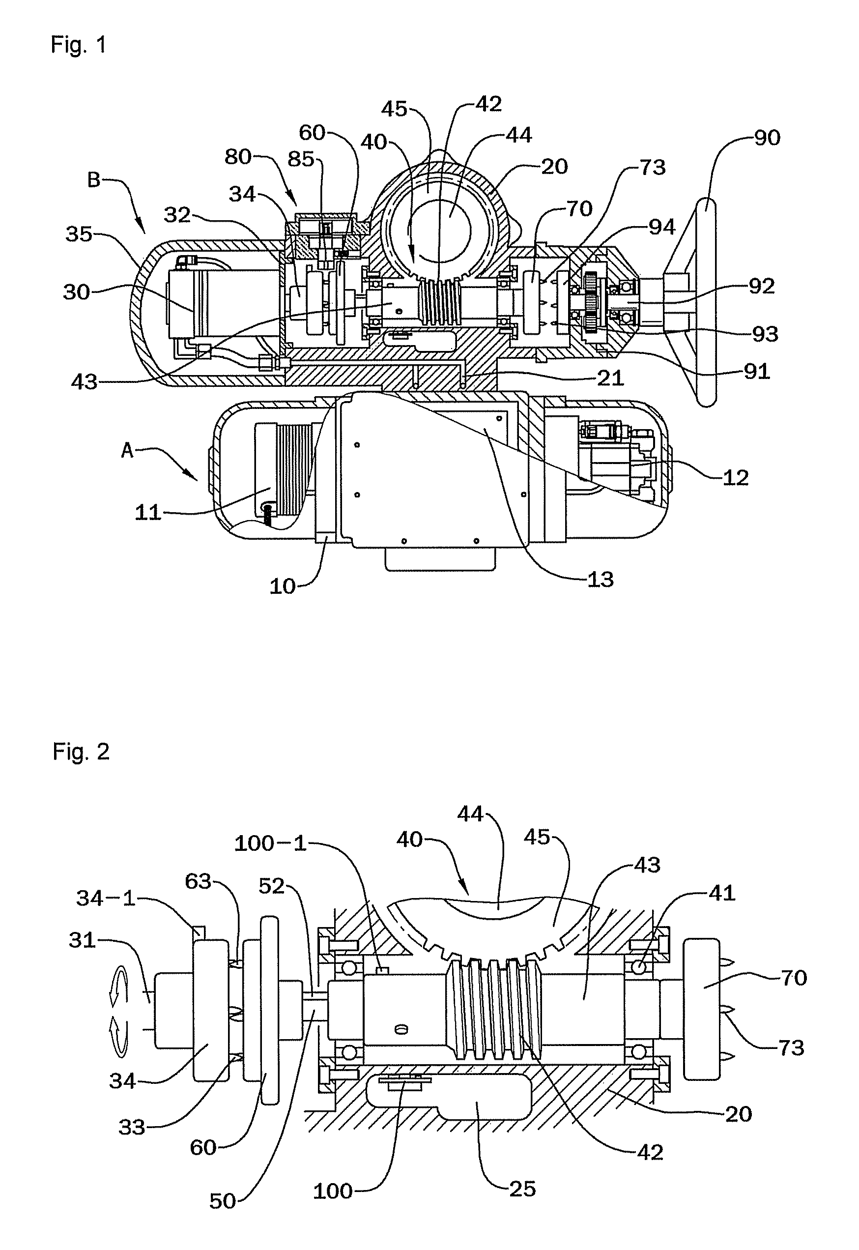 Multi-turn hydraulic actuator