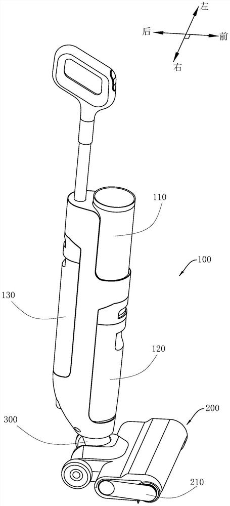 Wet-type surface cleaning device with good antibacterial effect