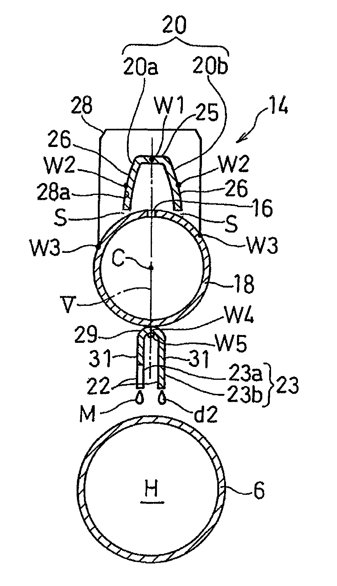 Spraying tube device and heat exchanger using the same