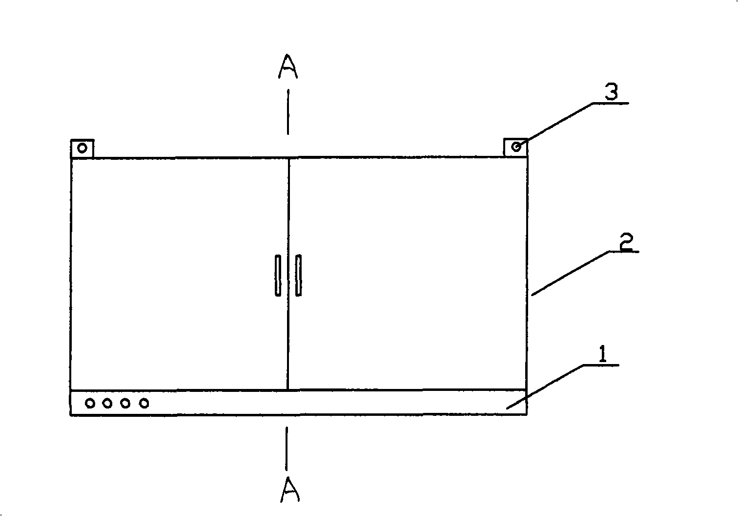 Hanging cabinet type deep smoke exhaust ventilator