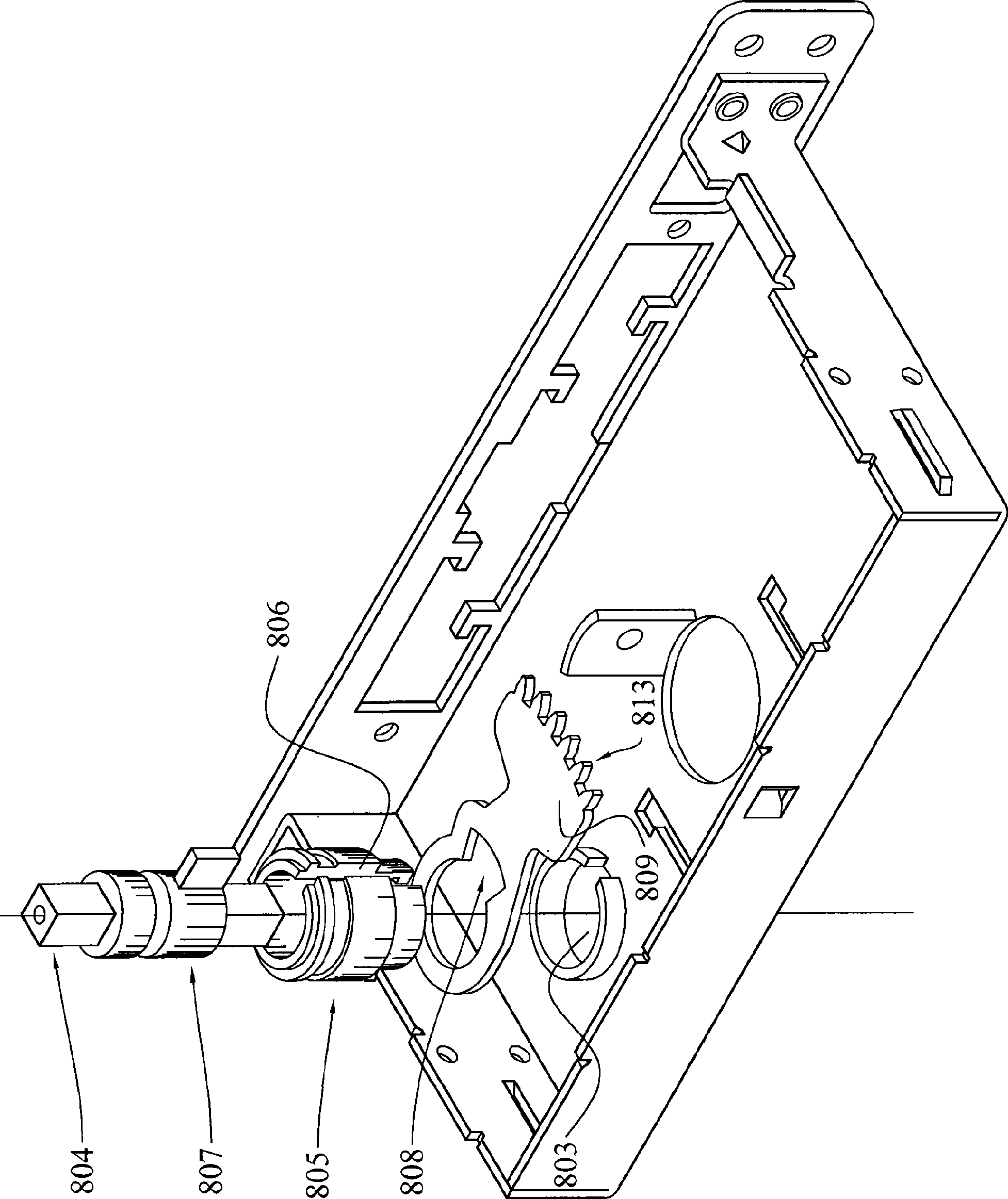 Bolt locking mechanism cooperated with door handle control mechanism