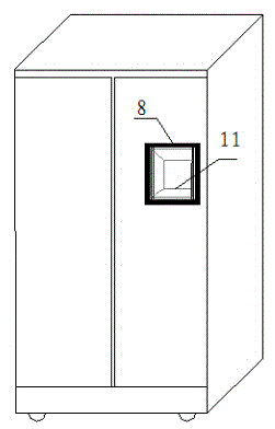 Built-in password window of safety box
