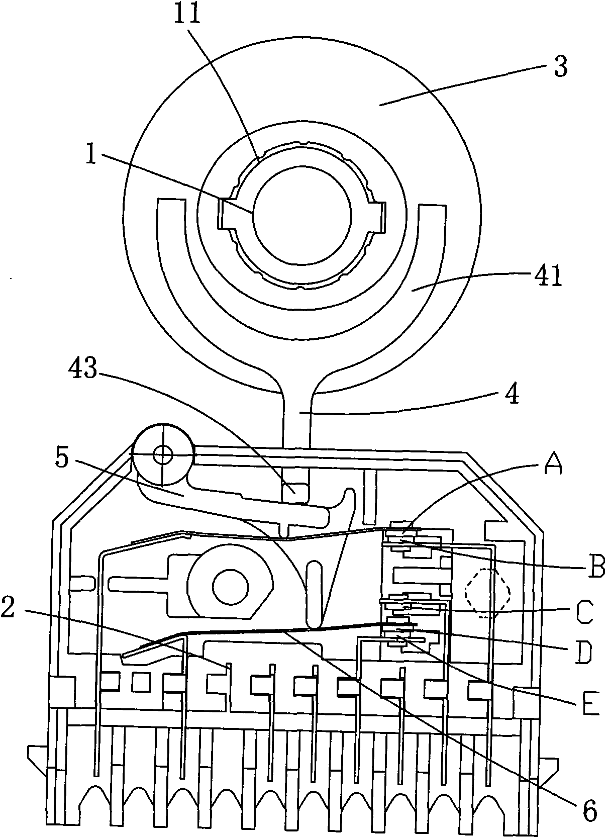 Centrifugal switch suitable for motor driving