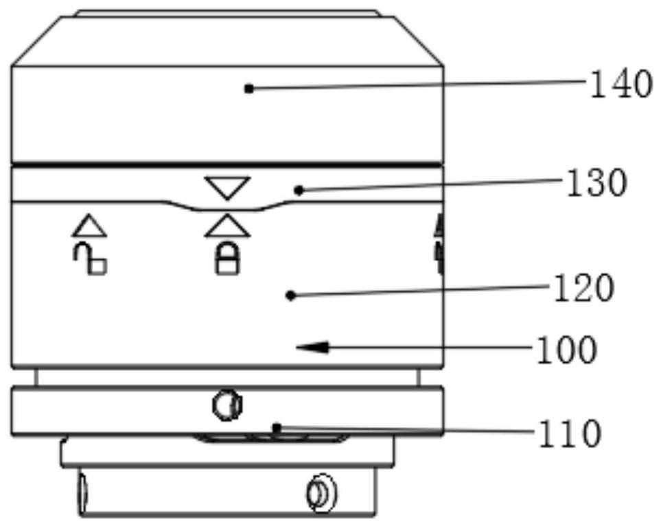 Optical fiber laser retaining thread type QBH connector