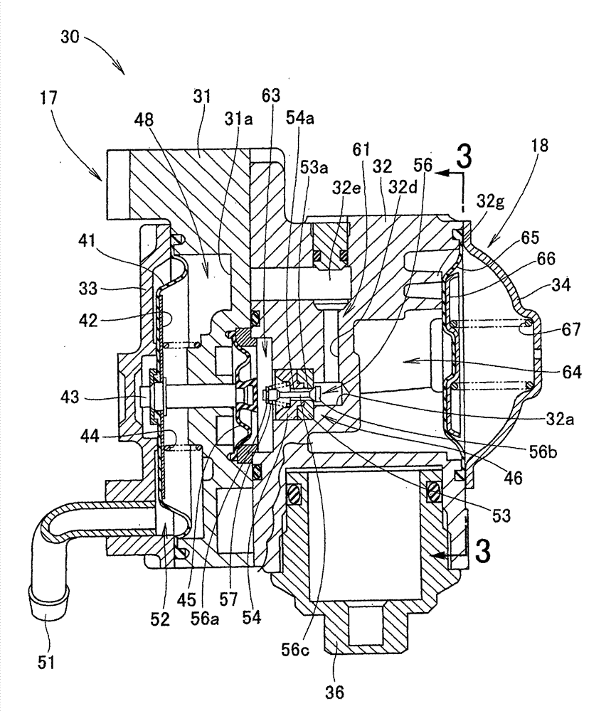 Adjuster for gas engine